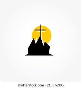 Cross icon vector
