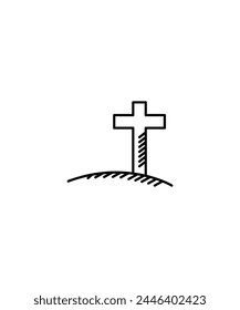 cross icon, vector best line icon.