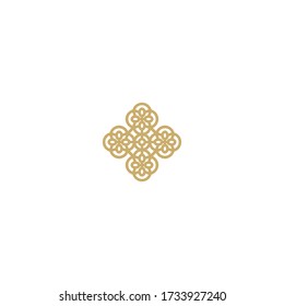 Cross icon, vector design element
