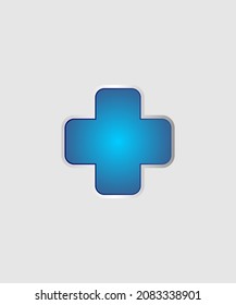 Cross-Icon-Vektordesign für medizinische