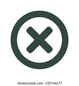 Cross Icon Vector flat design style