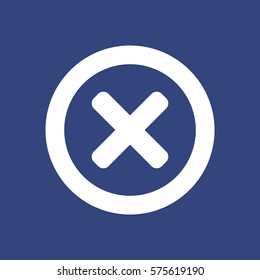 Cross Icon Vector flat design style