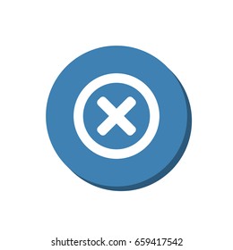 Cross Icon Vector flat design style