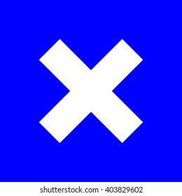 Cross icon. Vector illustration
