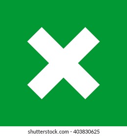 Cross icon. Vector illustration