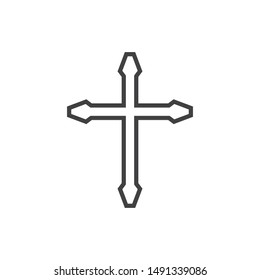 cross icon vector illustration design template