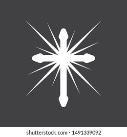 cross icon vector illustration design template