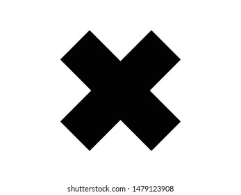 Cross icon vector illustration EPS10. Sound concept