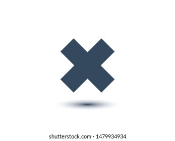 Cross icon vector illustration EPS10. Sound concept