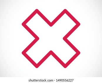 Cross icon vector illustration EPS10. Sound concept