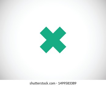 Cross icon vector illustration EPS10. Sound concept