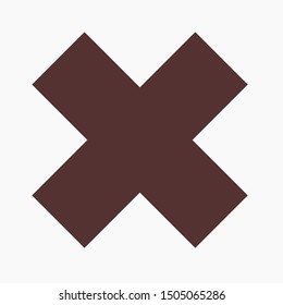 Cross icon vector illustration EPS10. Sound concept