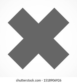 Cross icon vector illustration EPS10.