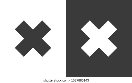 Cross icon vector illustration EPS10.