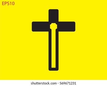cross icon, vector illustration eps10