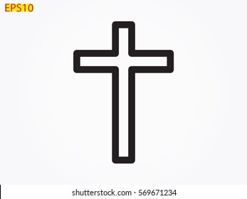 cross icon, vector illustration eps10