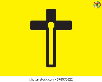 cross icon, vector illustration eps10