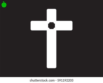 cross icon, vector illustration eps10