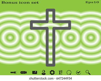 cross icon, vector illustration eps10