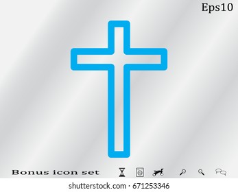 cross icon, vector illustration eps10