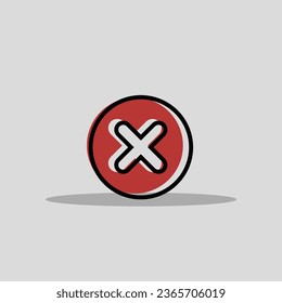 Cross icon vector png image