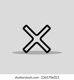 Cross icon vector png image