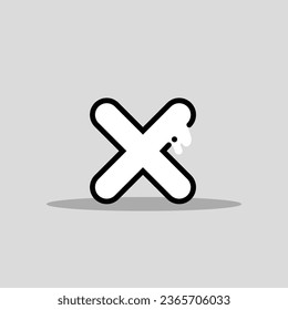 Cross icon vector png image