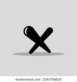Cross icon vector png image
