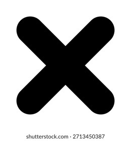 Ilustración de diseño de símbolo de Vector de icono cruzado