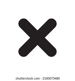 Vektorsymbol mit Kreuzsymbol, einzelne Abbildung