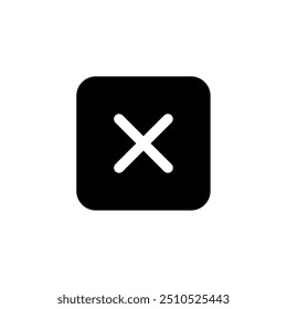 Vetor de ícone cruzado. Ícone incorreto. Ícone Fechar