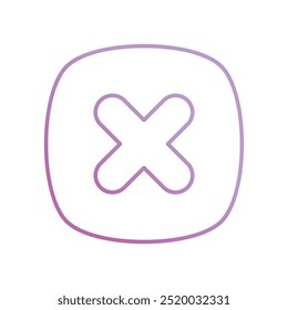 Kreuz-Symbol auf weißem Hintergrund, Vektorgrafik