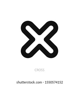 Cross icon. Wrong sign. New trendy Cross vector illustration symbol.