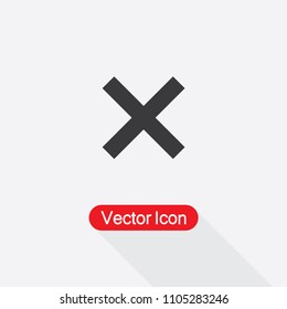 Cross Icon,Cancel Icon,Delete Icon,Close Icon Vector Illustration Eps10