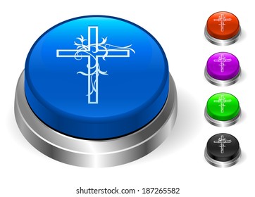 Cross Icons on Round Button Collection