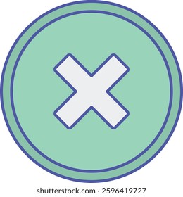Cross   illustration with isolated background 
