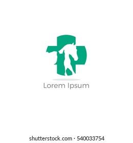 cross incorporate with dog and cat. It's good for pet shop, house, clinic and care, or other pet activity. animal clinic and hospital logo