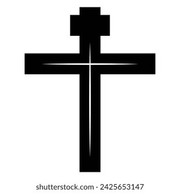 Cross of Jesus Christ, digital art illustration