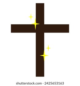 Cross of Jesus Christ, digital art illustration