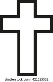 Cross jesus outline