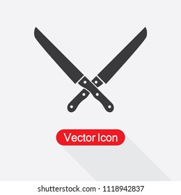 Cross Knife Icon Vector Illustration Eps10
