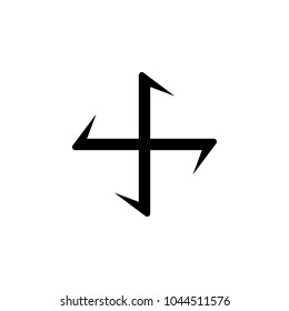 cross krampon icon. Elements of cross icon. Premium quality graphic design. Signs and symbol collection icon for websites, web design, mobile app, info graphics on white background