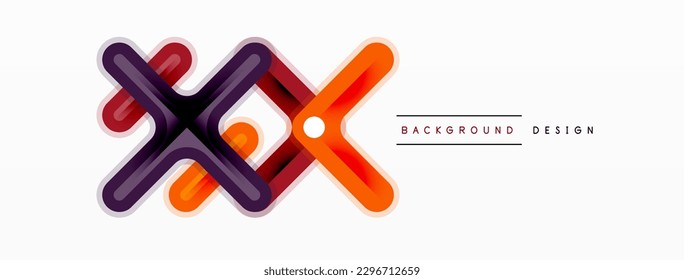 Cross line background minimal geometric template. Design for wallpaper, banner, background, landing page, wall art, invitation, prints, posters
