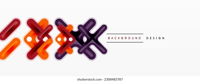 Cross line background minimal geometric template. Design for wallpaper, banner, background, landing page, wall art, invitation, prints, posters