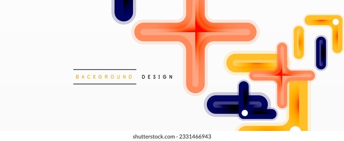 Grenzüberschreitende, minimale geometrische Hintergrundvorlage. Design für Tapeten, Banner, Hintergrund, Landing Page, Tapete, Einladung, Drucke, Poster