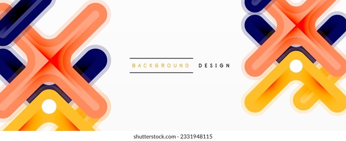 Cross line background minimal geometric template. Design for wallpaper, banner, background, landing page, wall art, invitation, prints, posters