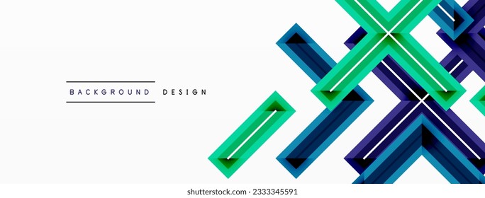 Cross line background minimal geometric template. Design for wallpaper, banner, background, landing page, wall art, invitation, prints, posters