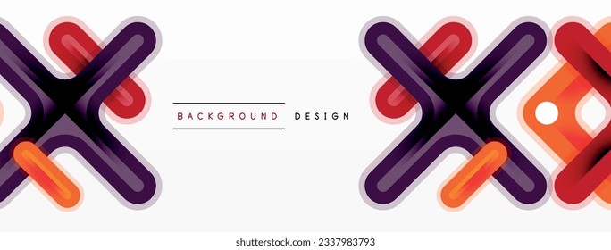 Cross line background minimal geometric template. Design for wallpaper, banner, background, landing page, wall art, invitation, prints, posters