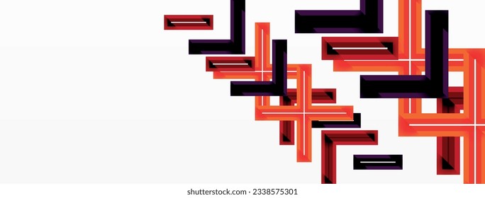 Cross line background minimal geometric template. Design for wallpaper, banner, background, landing page, wall art, invitation, prints, posters