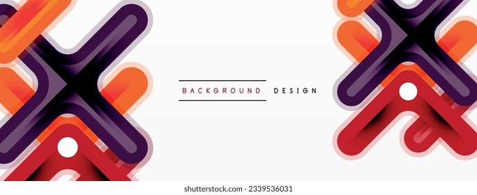 Cross line background minimal geometric template. Design for wallpaper, banner, background, landing page, wall art, invitation, prints, posters